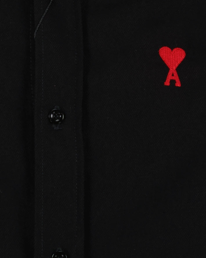 Chemises HSH114.660 001 noir Ami PARIS Noir Homme