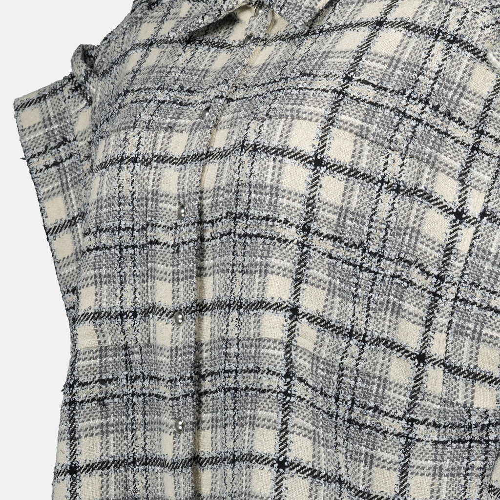 Jacken Samie Tweed Jacke Iro Grau Femme