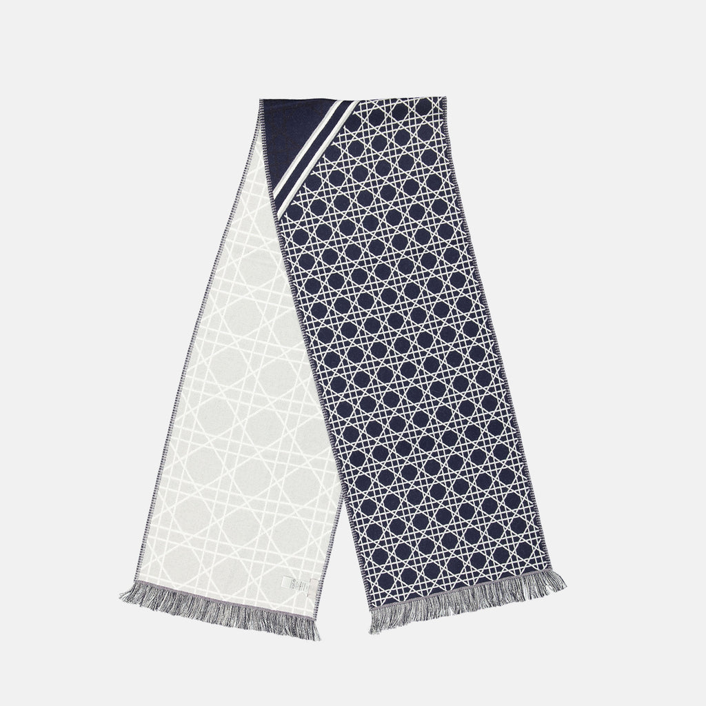 スカーフ・手袋 Écharpe imprimé Cannage Dior 青 Homme