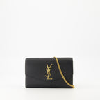 Crossbody bags Uptown Chain Pouch Saint Laurent Black Femme