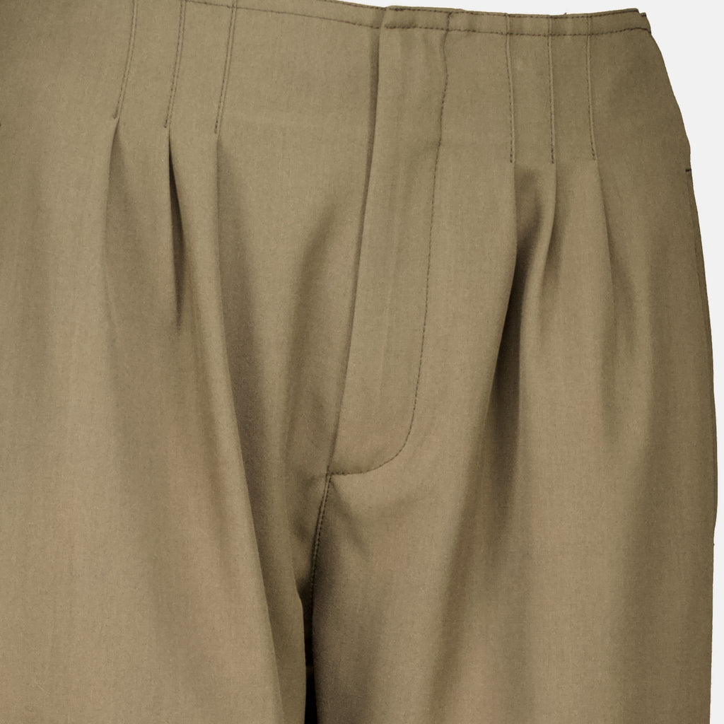 Pantalons Pantalon balloon kaki Mm6 Kaki Femme