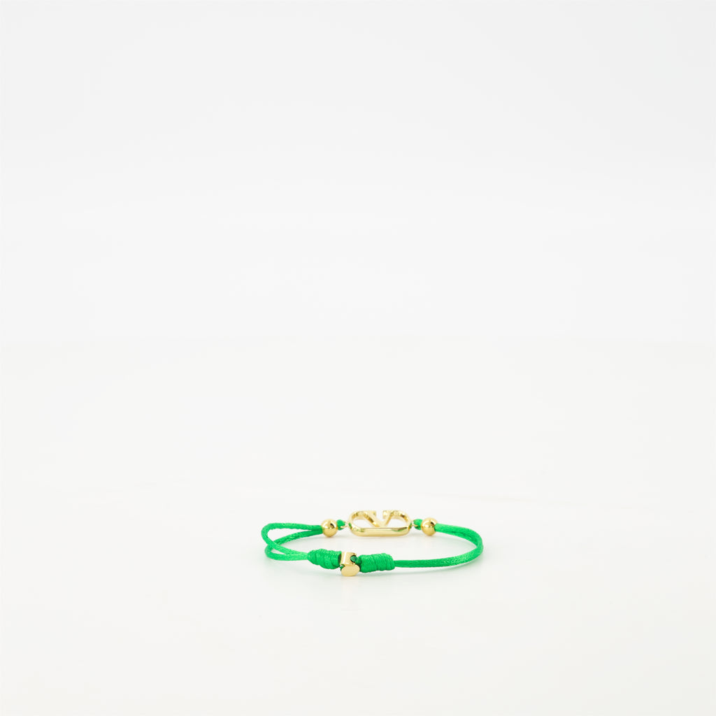 Bijoux Bracelet cordon VLogo Valentino Garavani Vert Homme