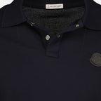 Polos Logo Polo Moncler Azul Escuro Homens