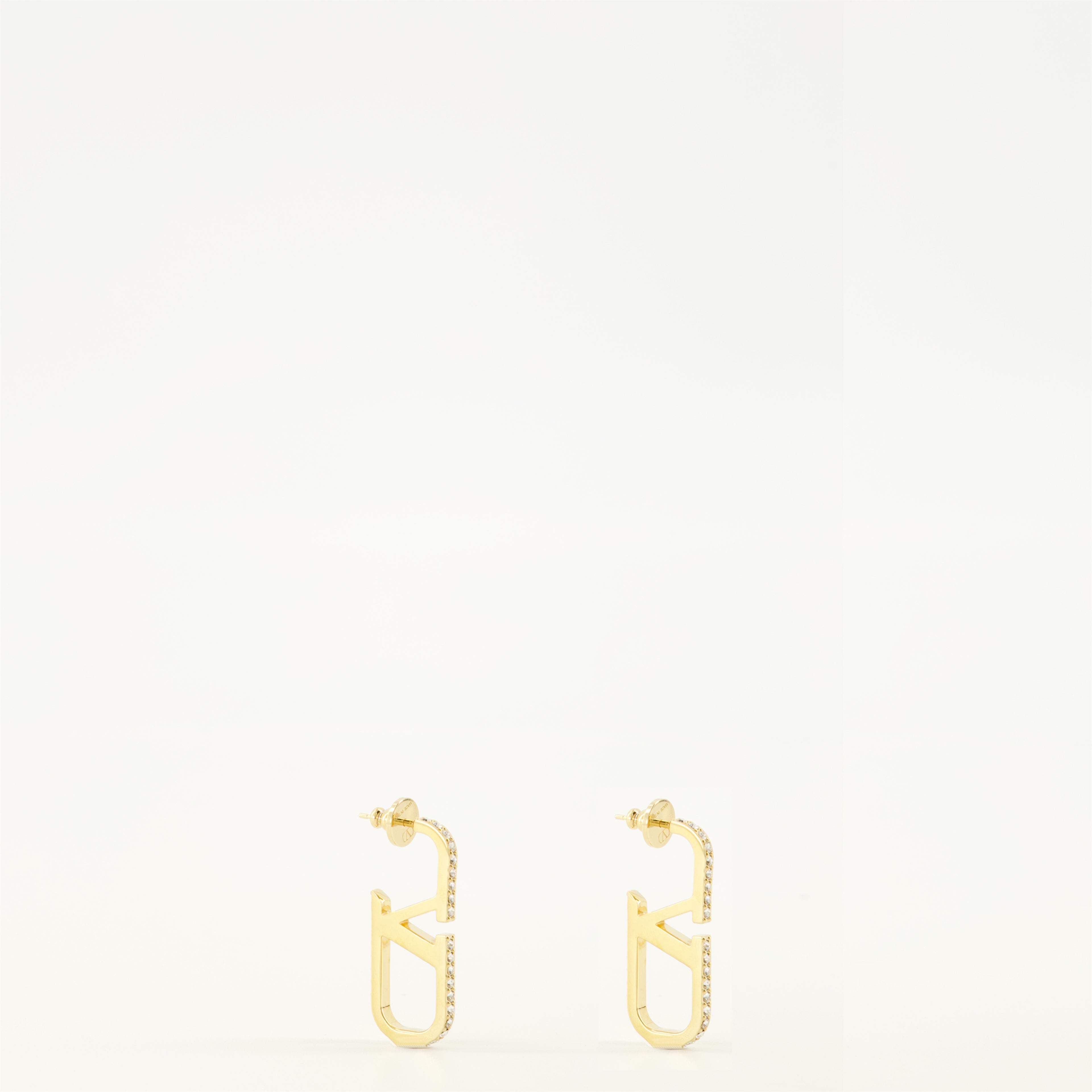 Bijoux Boucles d'oreilles VLogo avec Cristaux Swarovski® Valentino Garavani Doré Femme