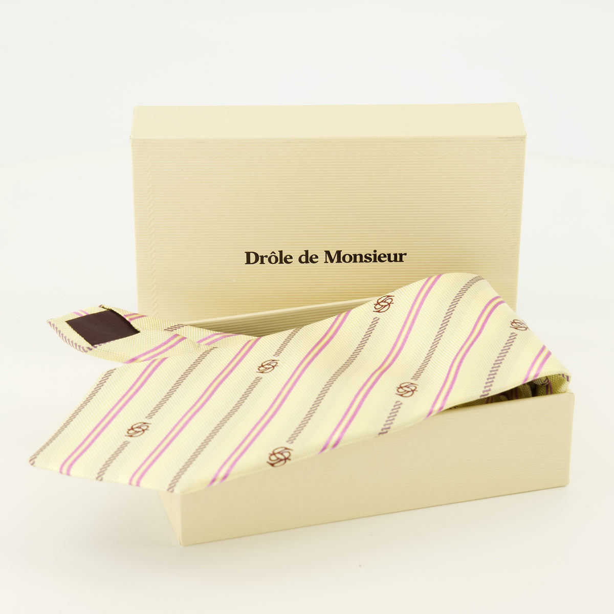 Écharpes, foulards et gants Striped Silk Tie Drole De Monsieur Jaune Homme