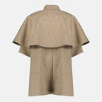 Image de l'article Cape Favetto beige de la marque Max Mara pour Femme - Saison Printemps-Été 2026 - Vue de Dos