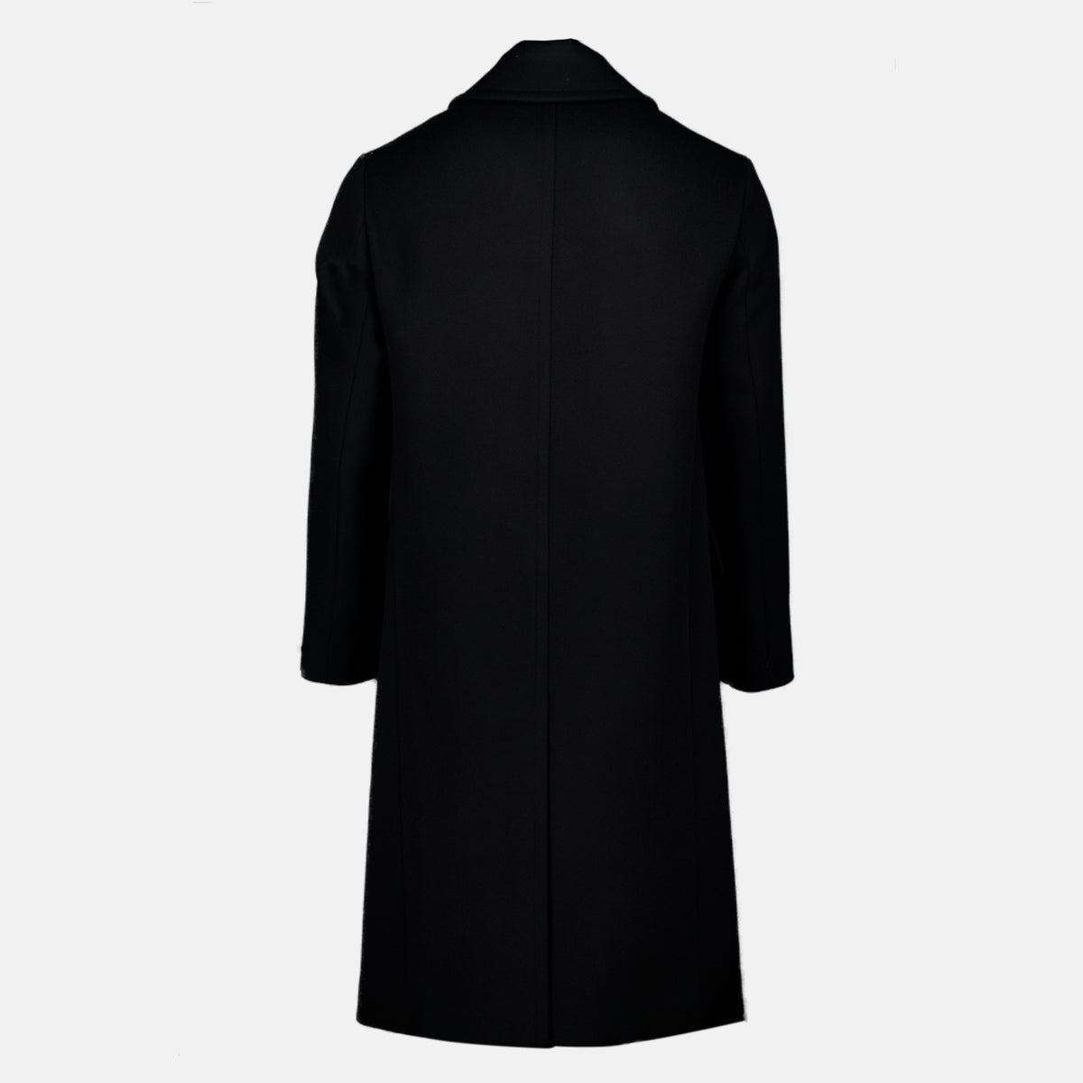 Manteaux Langer schwarzer Wollmantel Fendi Noir Homme
