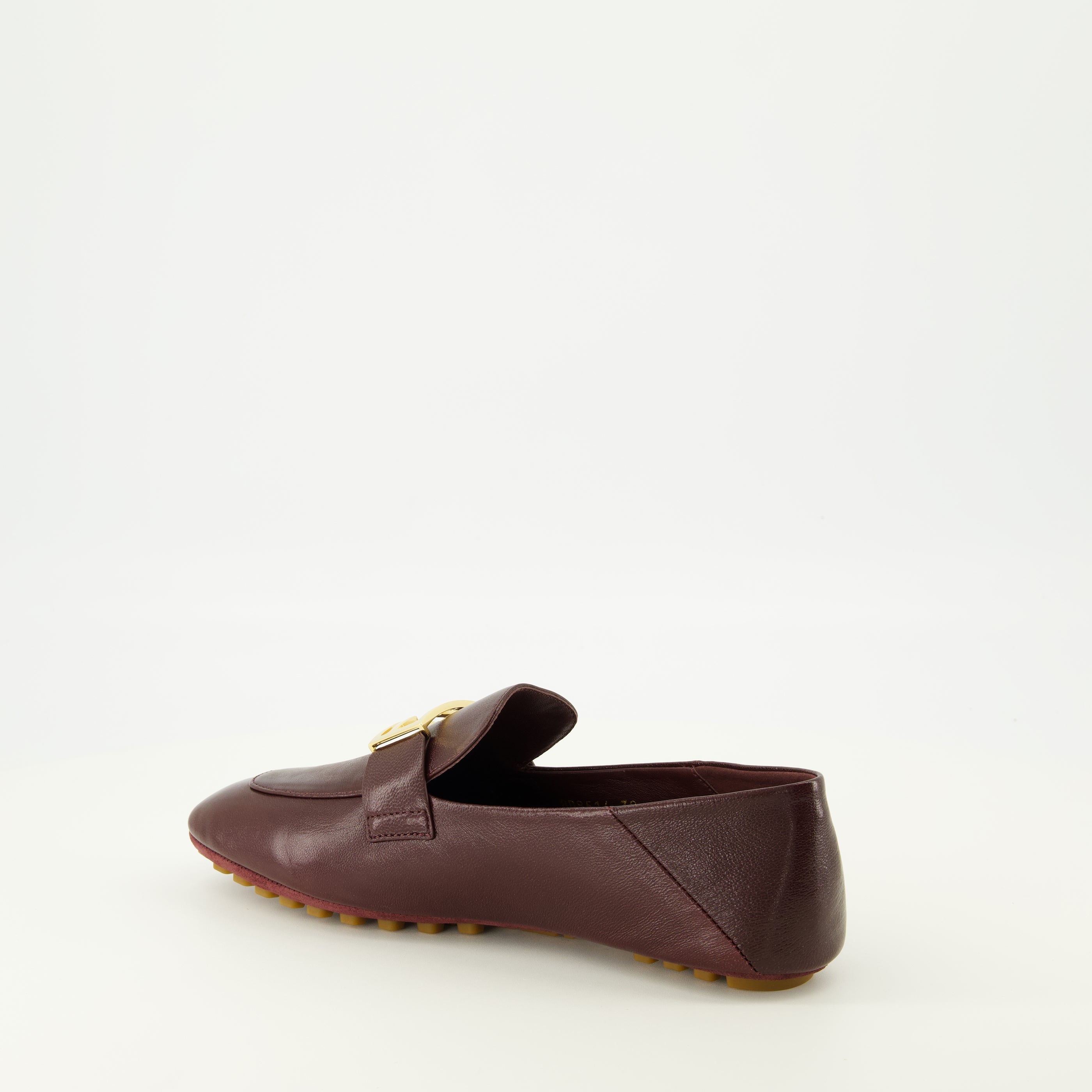 Image de l'article Mocassins Baguette en cuir nappa bordeaux de la marque Fendi pour Femme - Saison Printemps-Été 2026 - Vue détaillée_2