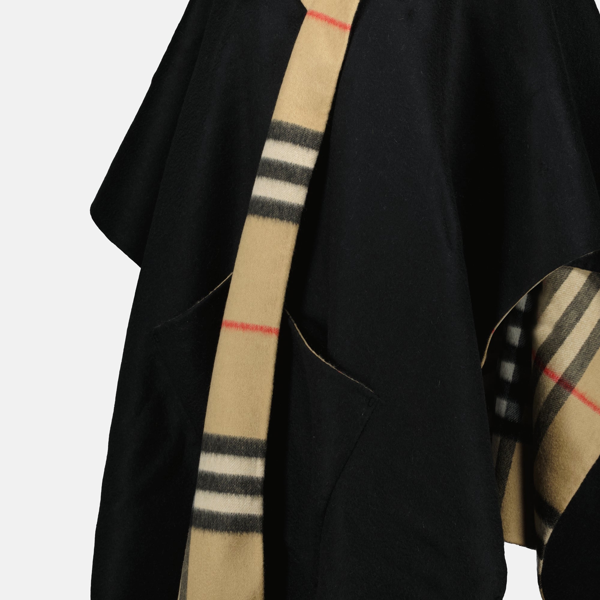 Image de l'article Cape en cachemire de la marque Burberry pour Unisex - Saison Automne-Hiver 2025 - Vue détaillée_1