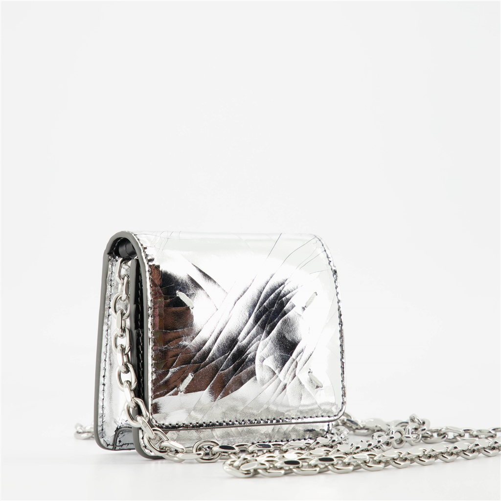 Piccola pelletteria SA3UI0019 P5016 h7730 silver/black Maison Margiela Argento Femme