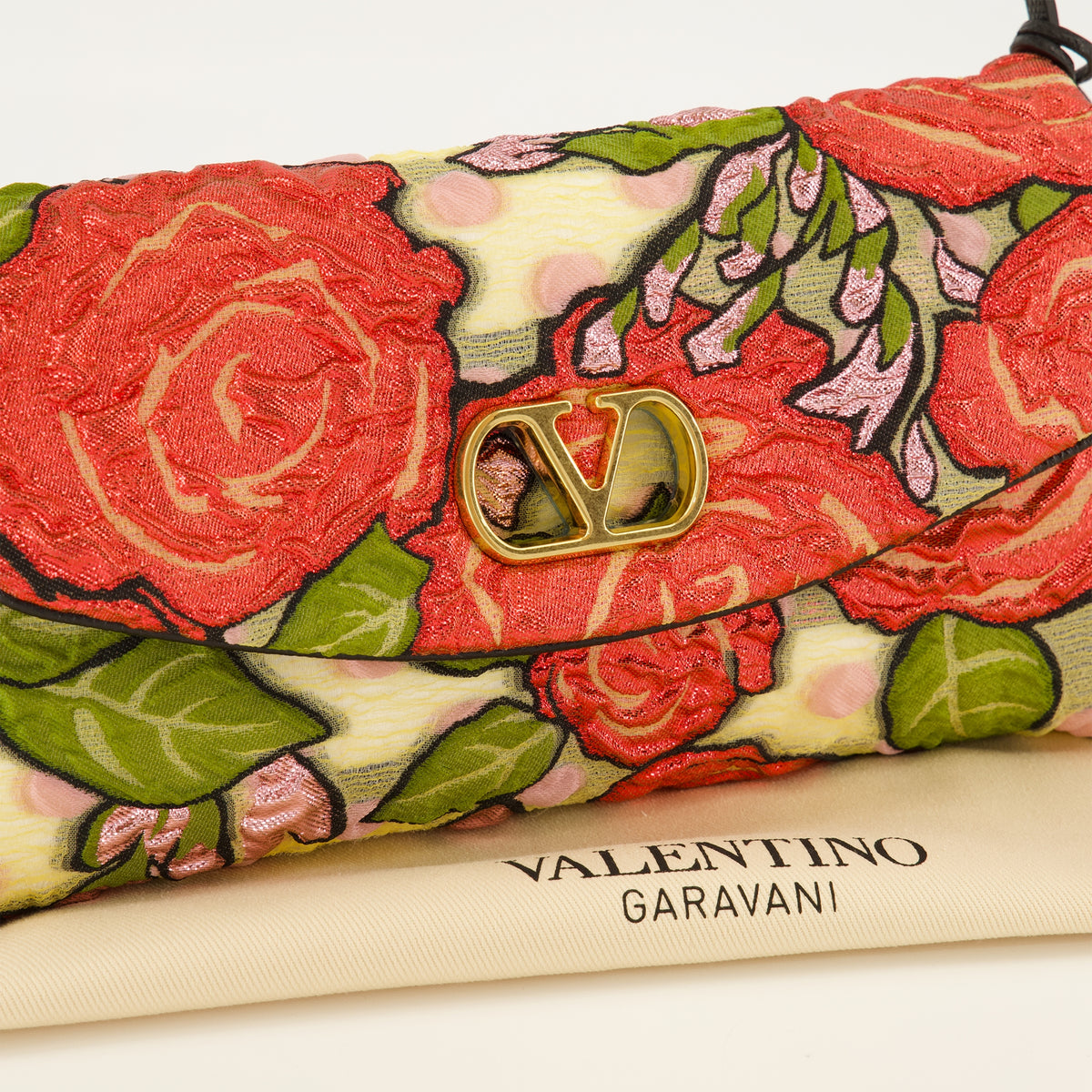 Sacs à main et épaule Small Devain Printed Pink Bag Valentino Garavani Rouge Femme