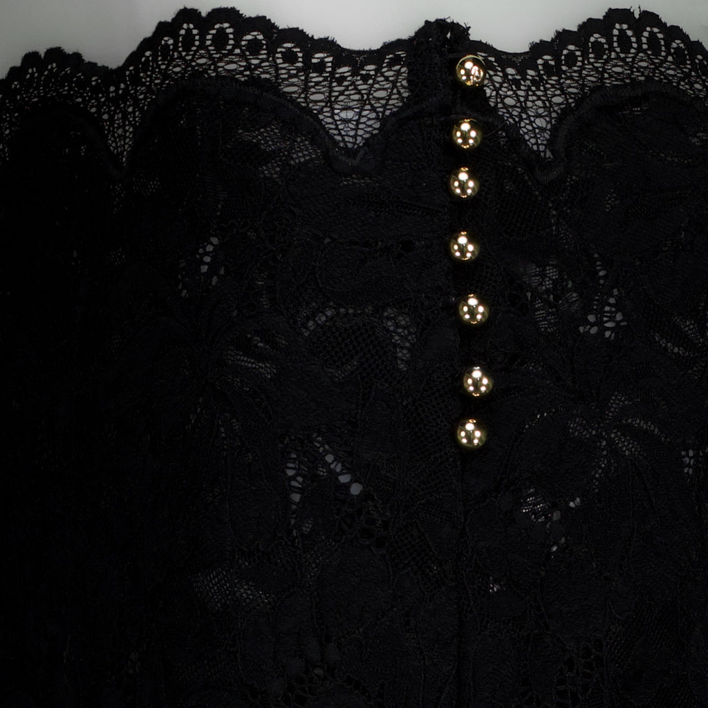 Jupes ブラックレースミディスカート Rabanne Noir Femme