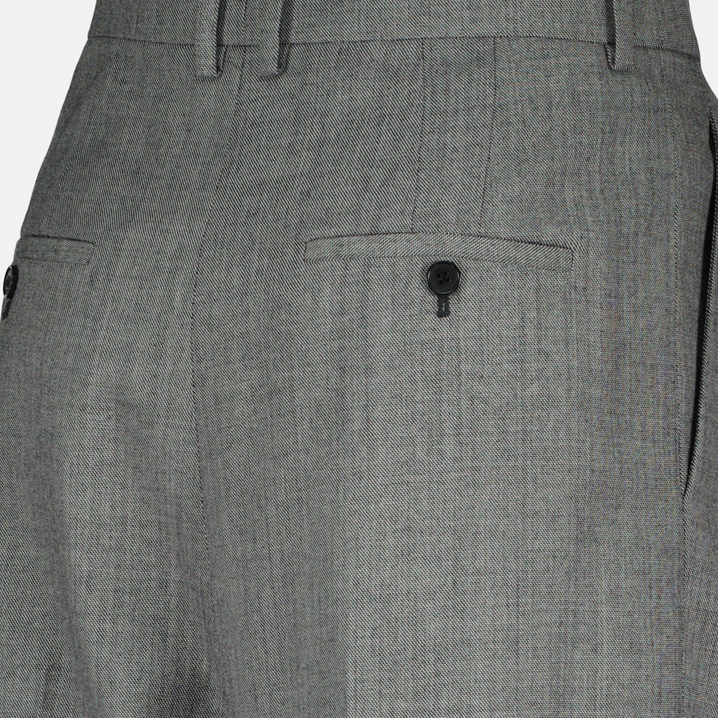 Pantalons Pantalon en laine Saint Laurent Gris Femme