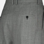 Pantalons Pantalon en laine Saint Laurent Gris Femme