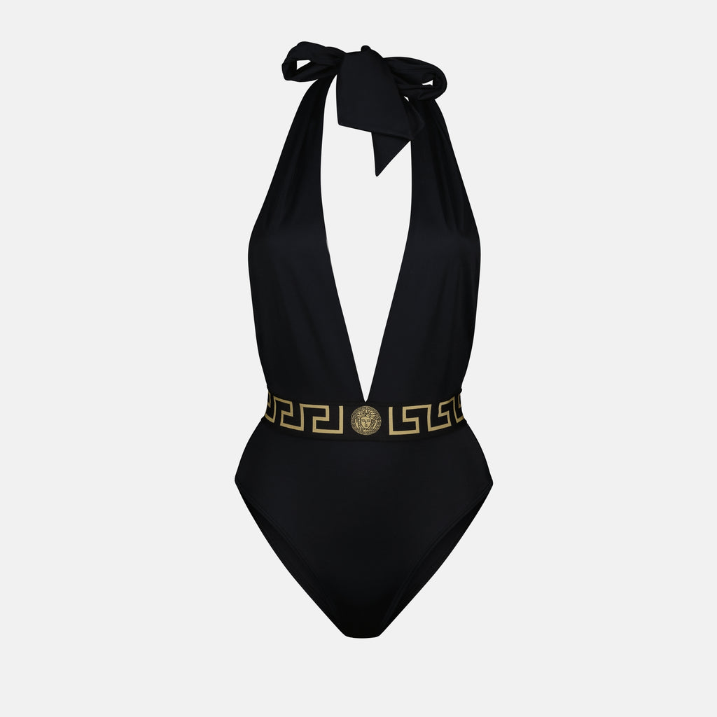 Beachwear Maillot de bain Greca Versace Noir Femme