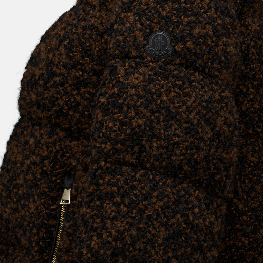 Manteaux Doudoune en tweed Trascendance Moncler Marron Femme