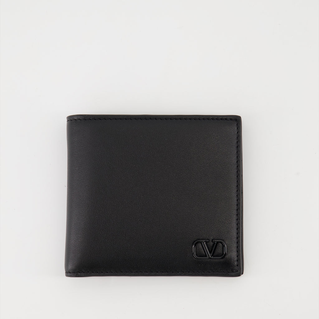 Small leather goods VLogo Wallet Valentino Garavani Black Homme