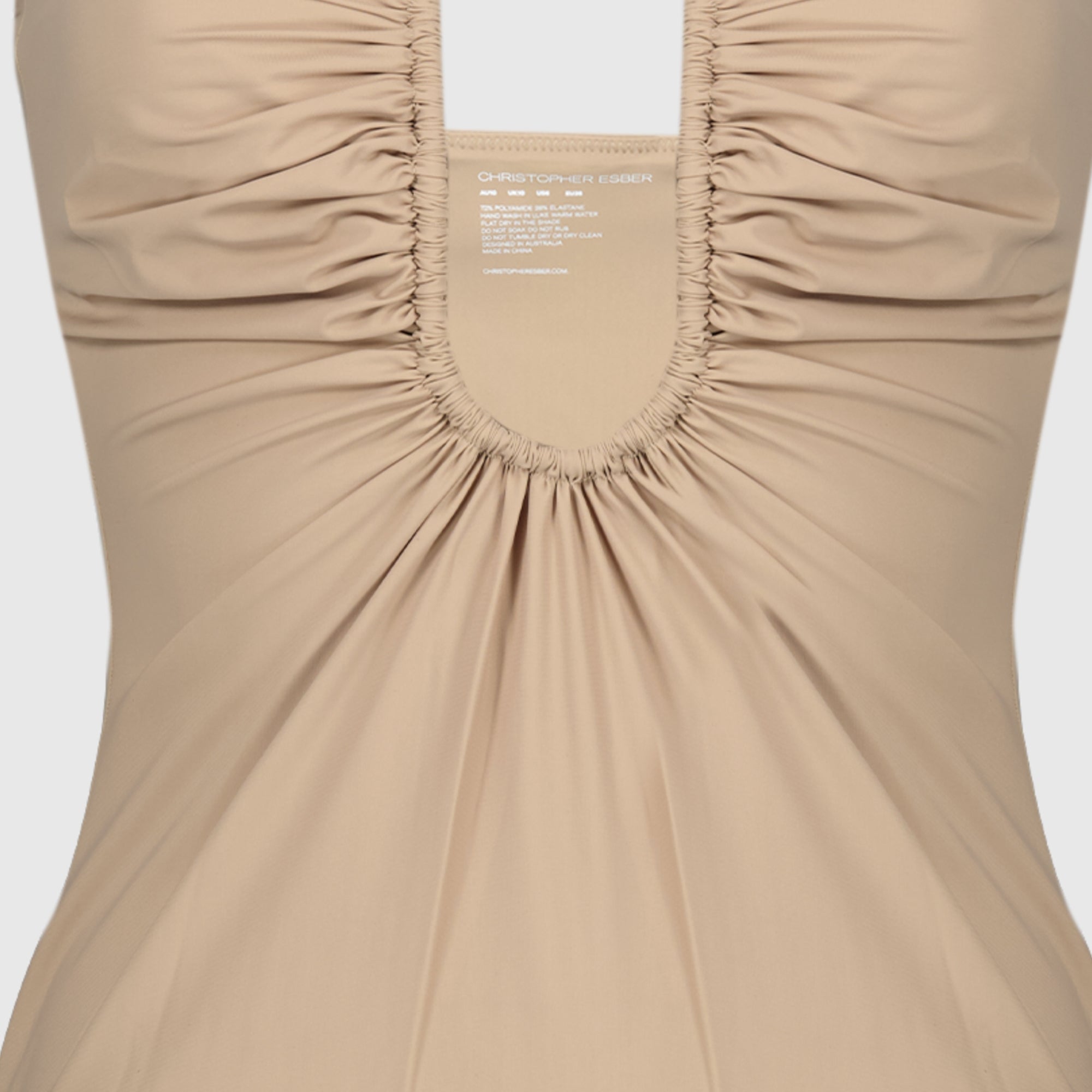 Image de l'article Maillot de bain une pièce Arced Ruched de la marque Christopher Esber pour Femme - Saison Printemps-Été 2026 - Vue détaillée_2