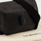 Sacs bandoulière Petit sac Niki en cuir noir Saint Laurent Noir Homme
