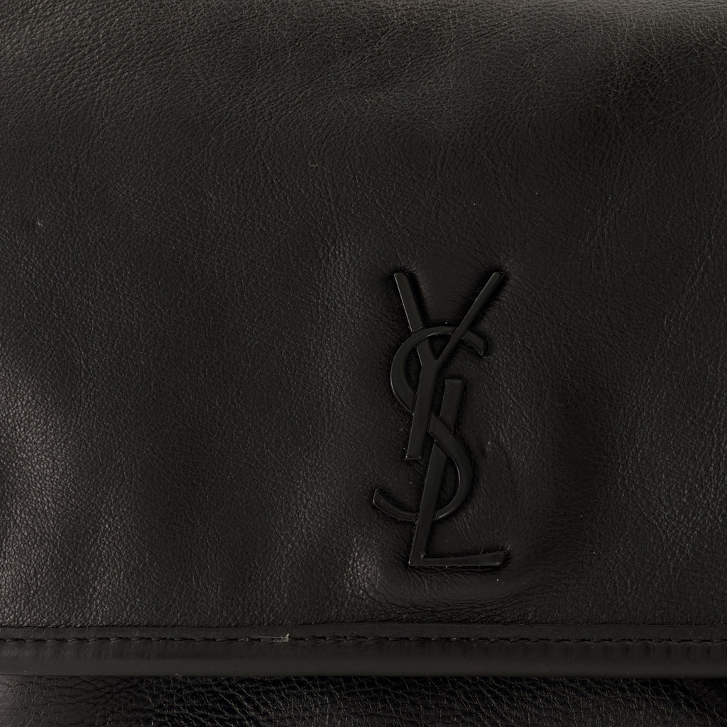 Sacs bandoulière Piccola Borsa Niki in Pelle Nera Saint Laurent Noir Homme