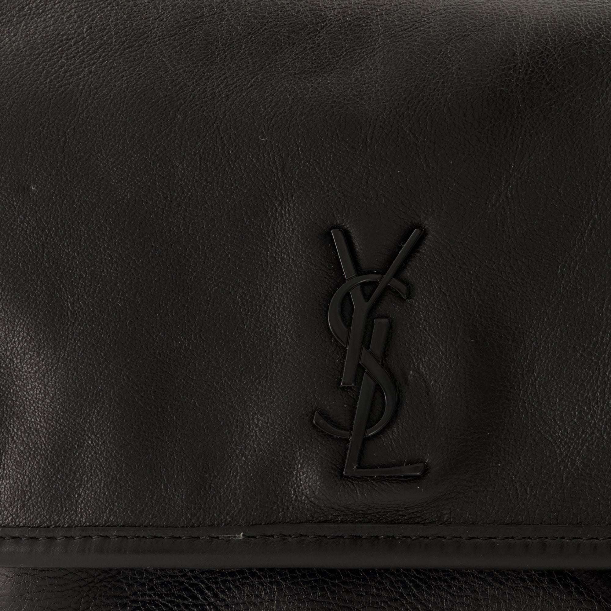 Sacs bandoulière Small Niki Black Leather Bag Saint Laurent Noir Homme