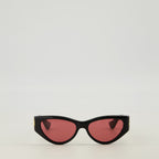Lunettes Lunettes oeil-de-chat noir en acétate Valentino Garavani Noir Femme