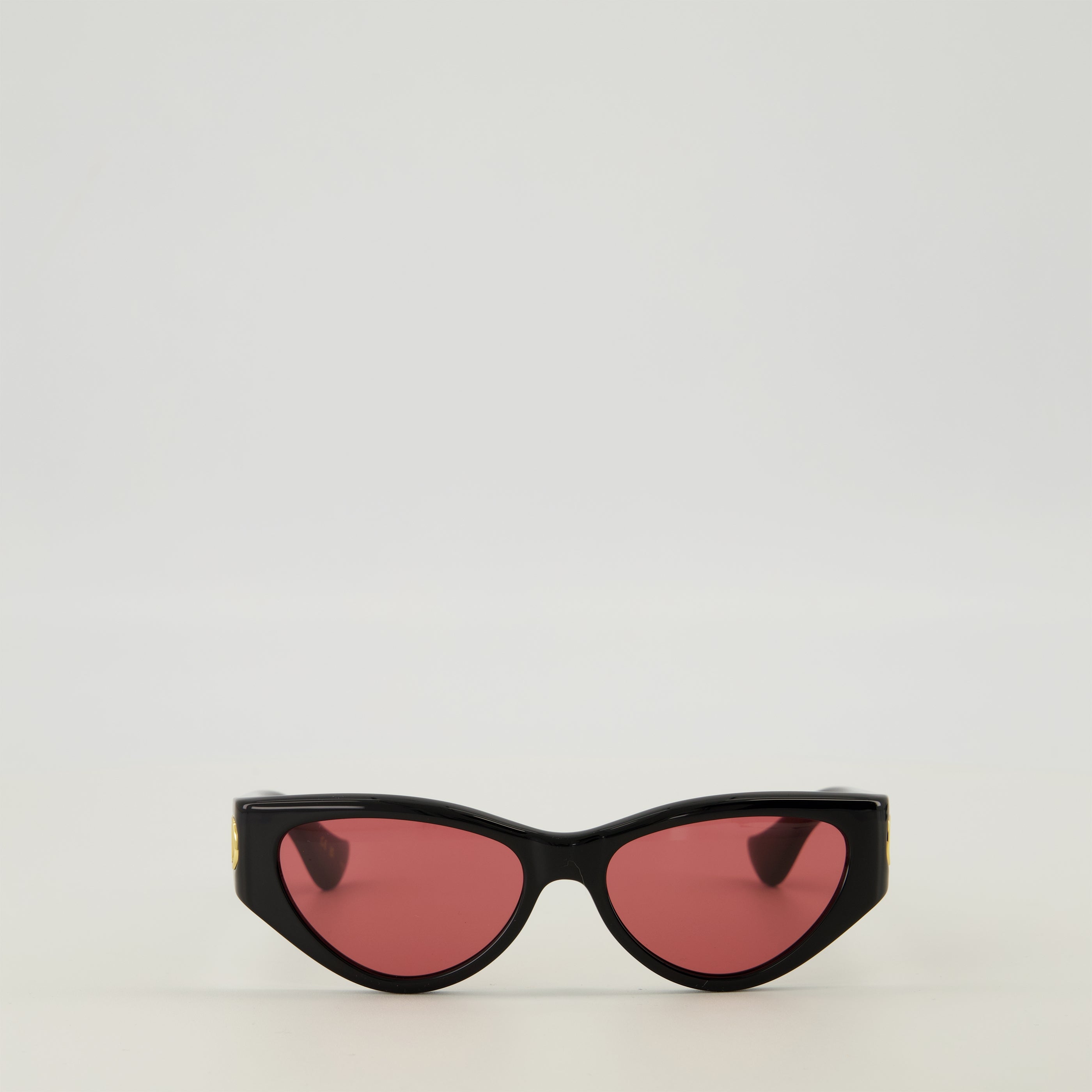 Lunettes Black Cat-Eye Sunglasses in Acetate Valentino Garavani Noir Femme