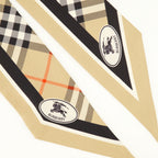 Écharpes, foulards et gants Foulard Check Knight in Seta Burberry Beige Femme
