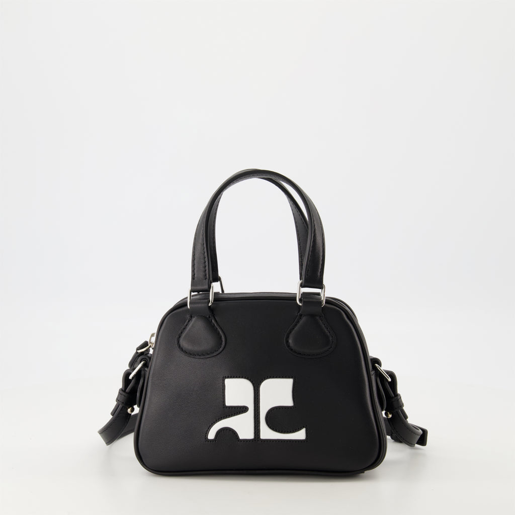 Sacs à main et épaule Mini sac bowling Réédition Courrèges Noir Unisexe