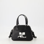 Sacs à main et épaule Mini sac bowling Réédition Courrèges Noir Unisexe