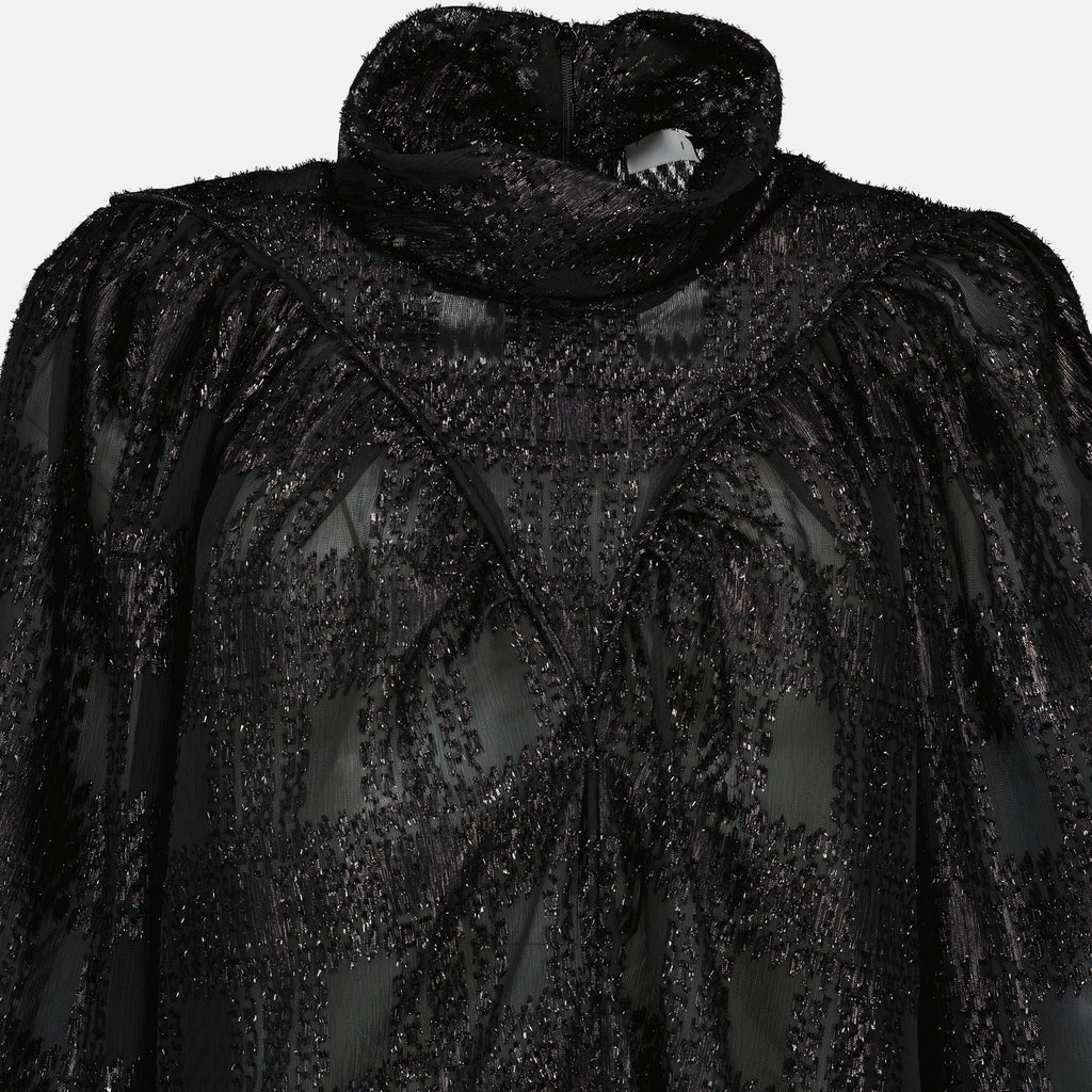 Imagem do top de efeito metalizado da marca Iro para Mulheres - Temporada Outono-Inverno 2025 - Vista Detalhada 2