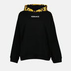 Felpe Hoodie Barocco Versace Giallo Femme