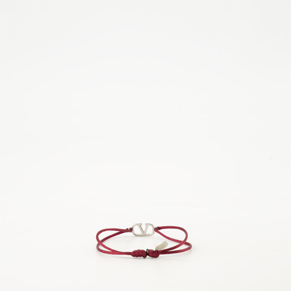 Bijoux Bracelet cordon Vlogo Valentino Garavani Rouge Homme