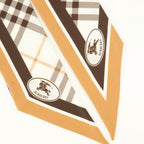 Écharpes, foulards et gants Check Knight Seidenschal Burberry Beige Unisexe