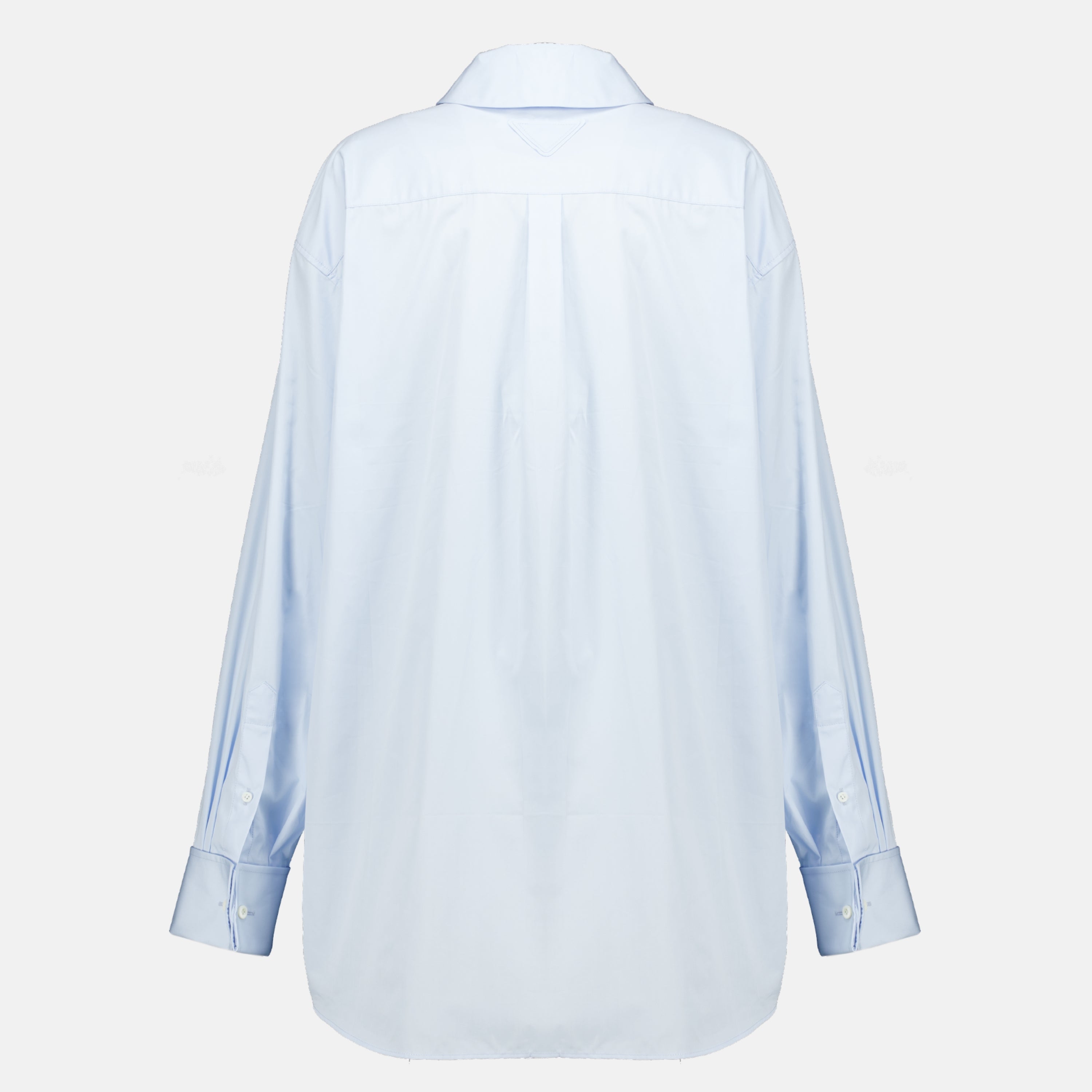 Chemises Chemise bleu en popeline Prada Bleu Femme