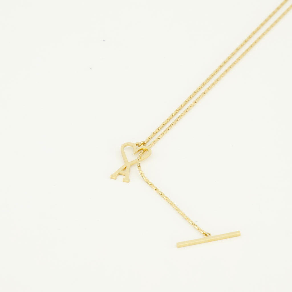 Image de l'article Collier AMI de coeur doré de la marque Ami PARIS pour Unisex - Saison Printemps-Été 2026 - Vue détaillée_2