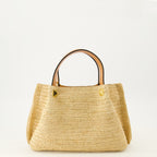 Sacs à main et épaule Kleiner Raffia Tote Valentino Garavani Beige Femme