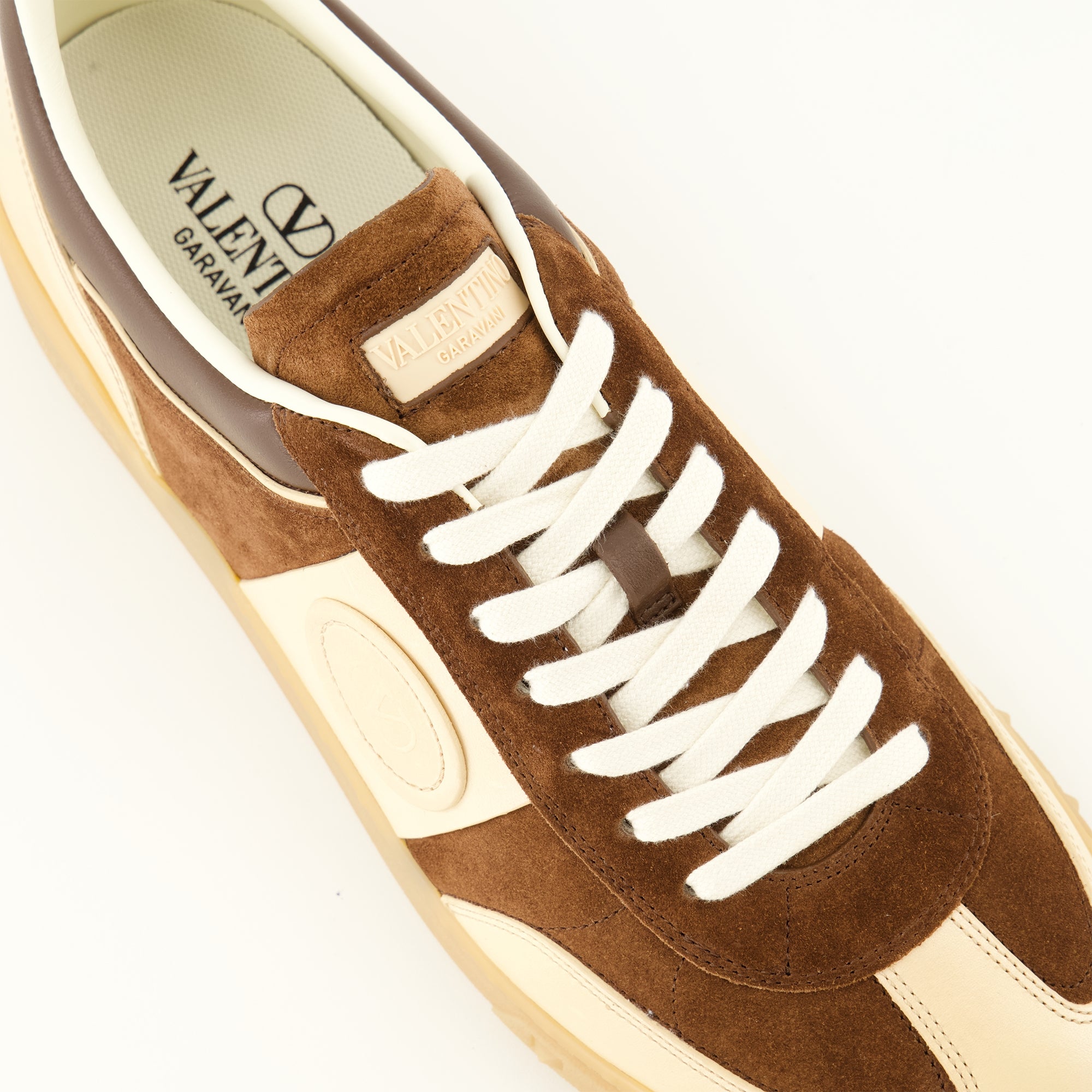 Baskets UpVillage 브라운 스니커즈 Valentino Garavani Marron Homme