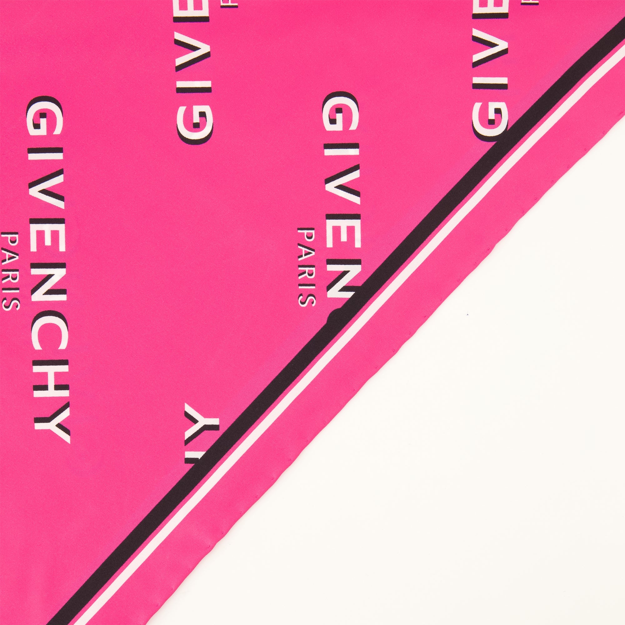 Écharpes, foulards et gants Petit carré en soie Shadow rose Givenchy Rose Femme