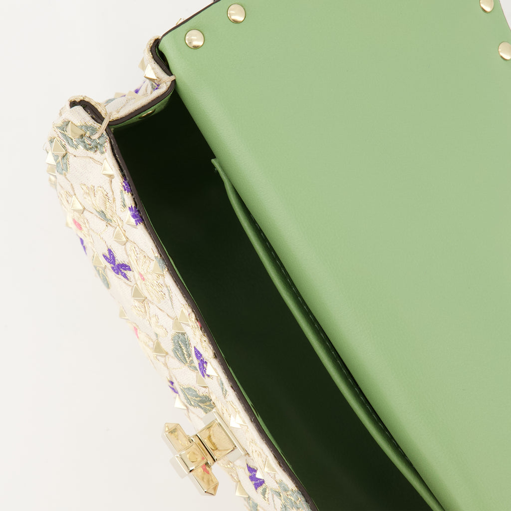 Sacs à main et épaule ロックスタッドスパイクスモールバッグ Valentino Garavani Multicolore Femme