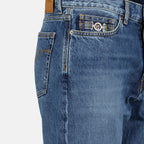 Pantalons Jean droit Barocco Versace Bleu Homme