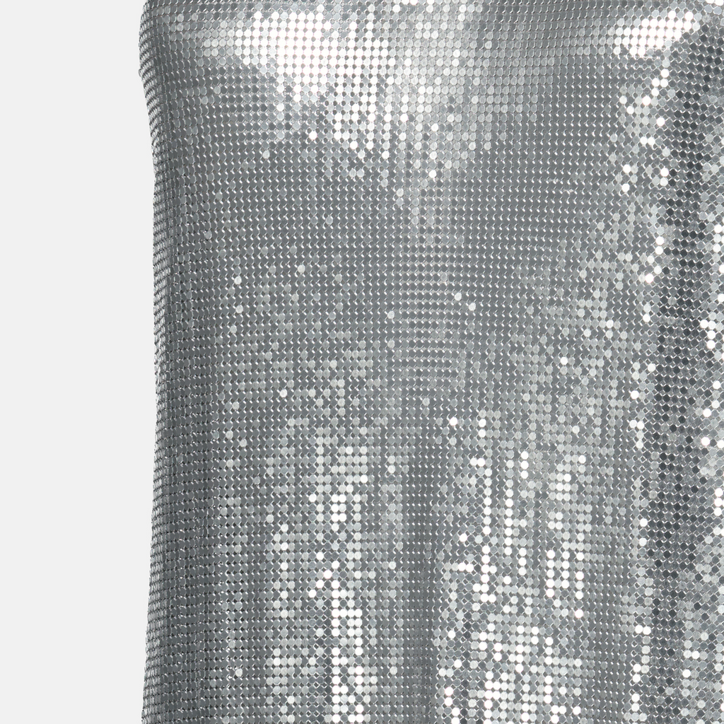 Abiti Abito in Maglia Metallica Rabanne Argento Femme