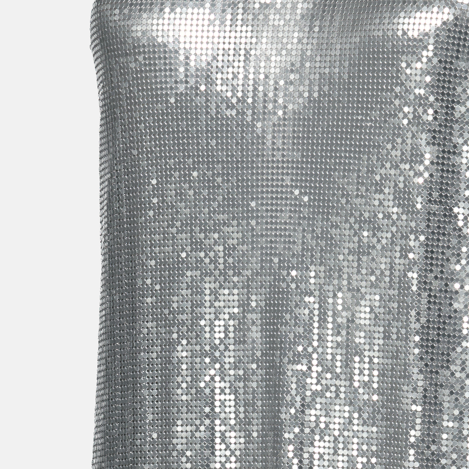 Vestidos Vestido de Malha Metálica Rabanne Prata Femme