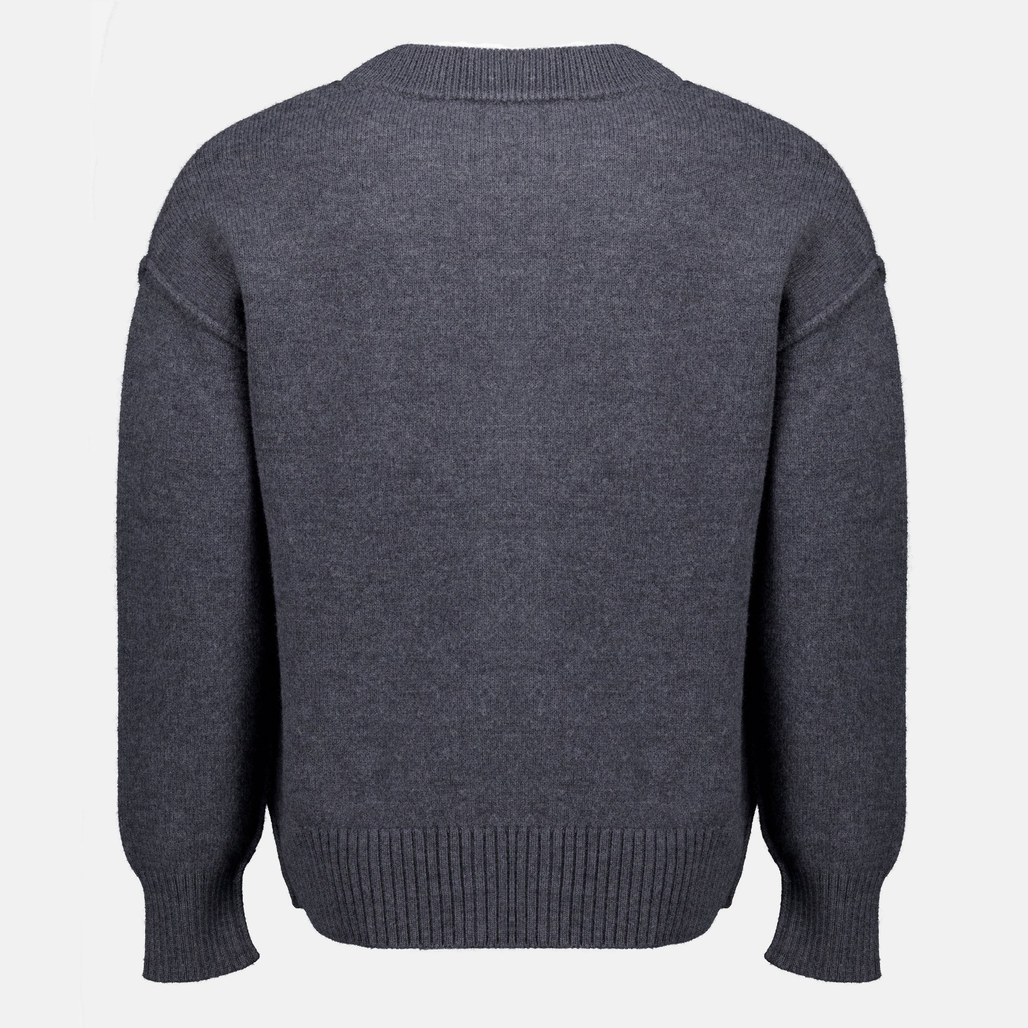 Maille Cardigan AMI de coeur en laine gris Ami PARIS Gris Unisexe