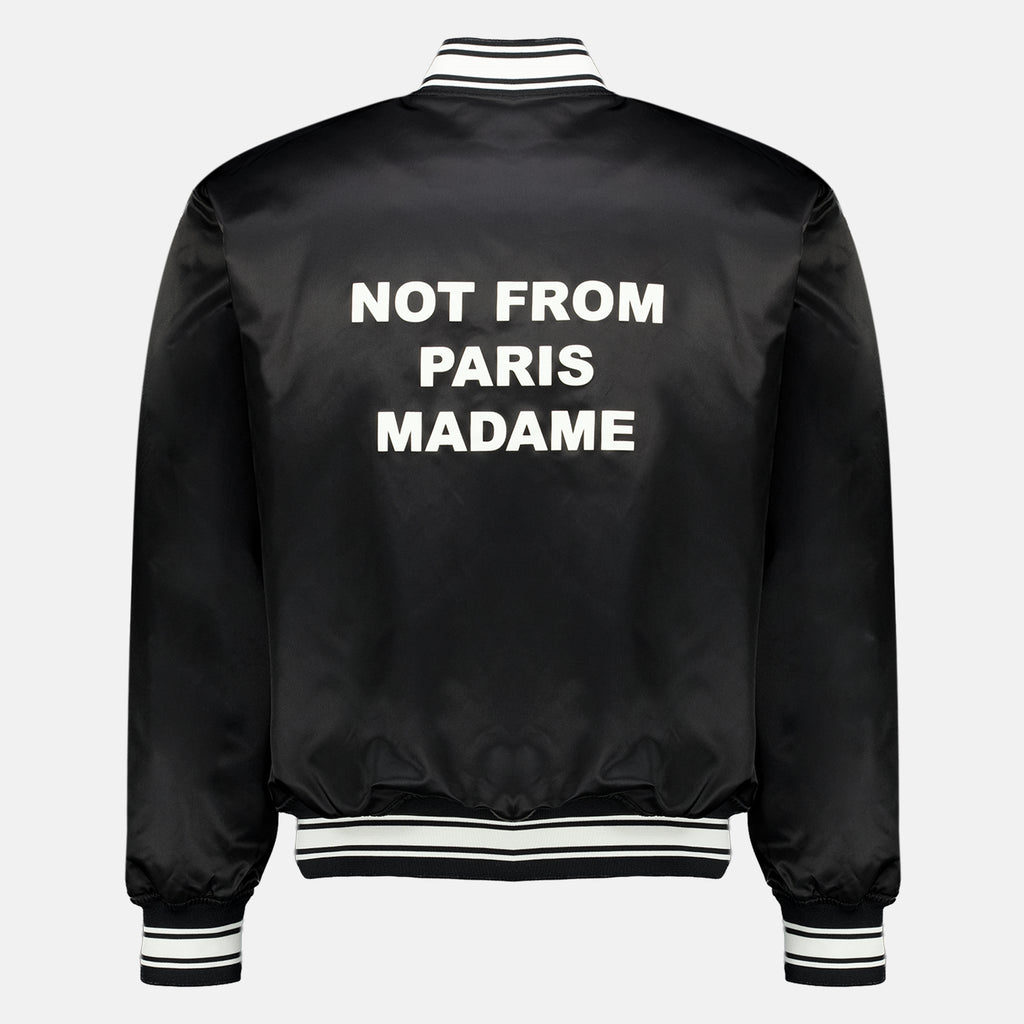 Vestes Bomber Slogan noir Drole De Monsieur Noir Homme
