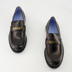 Mocassins Mocassins en cuir Versace Noir Homme