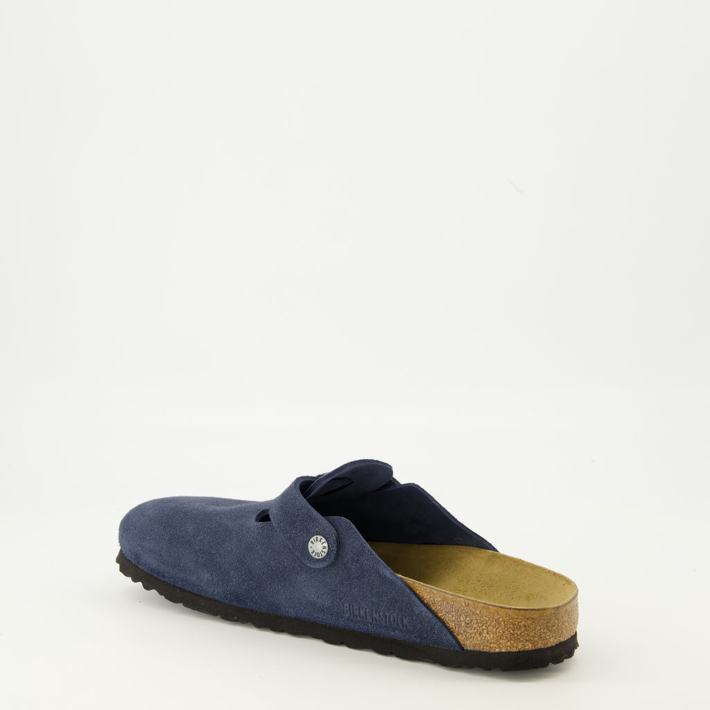 Image de l'article Mules Boston de la marque Birkenstock pour Homme - Saison Automne-Hiver 2025 - Vue trois quarts arrière droite