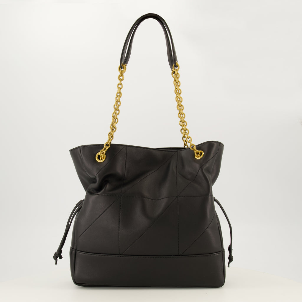 Sacs à main et épaule Bolsa de Compras em Couro Preto Jamie Saint Laurent Noir Femme