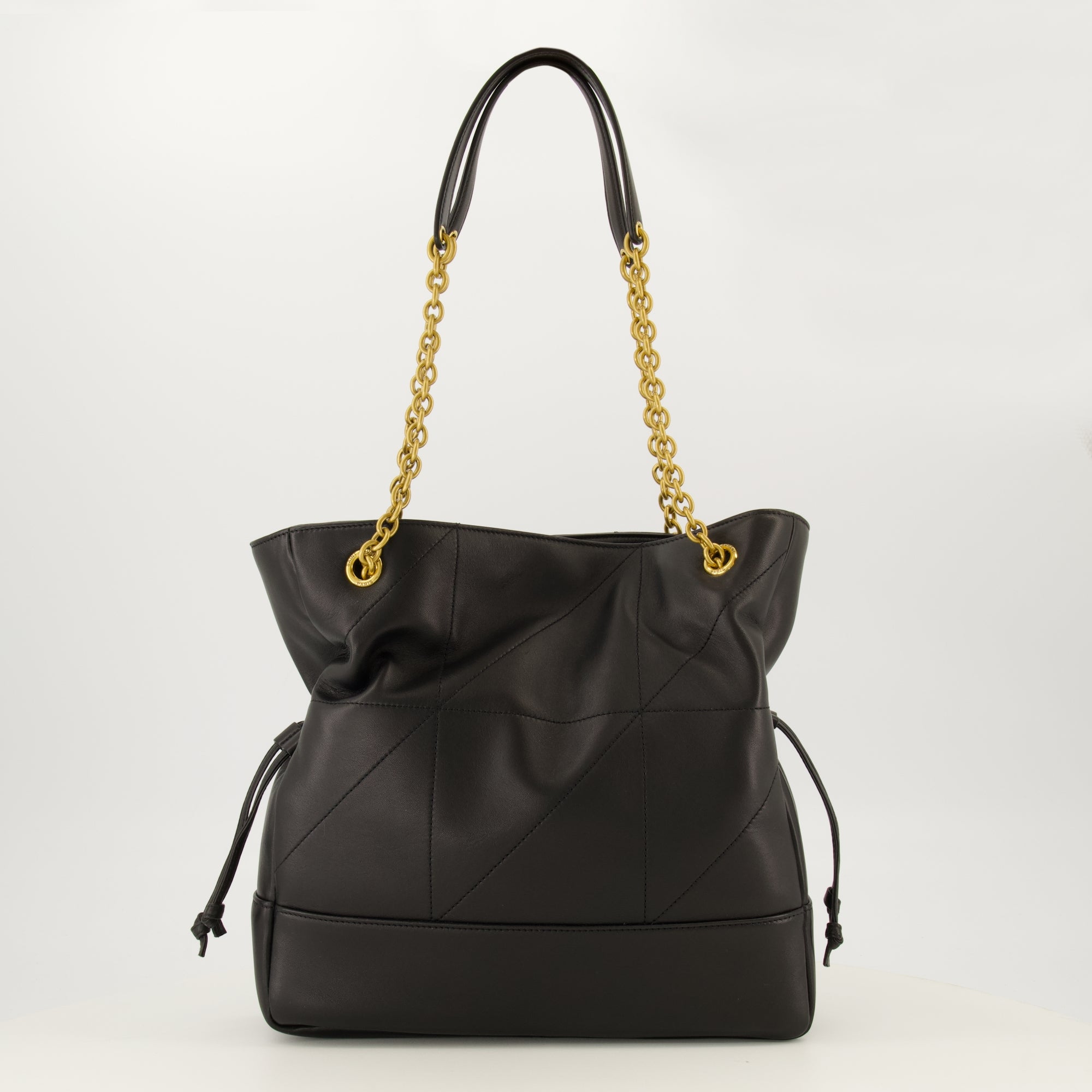Sacs à main et épaule Sac Jamie Shopping en cuir noir Saint Laurent Noir Femme