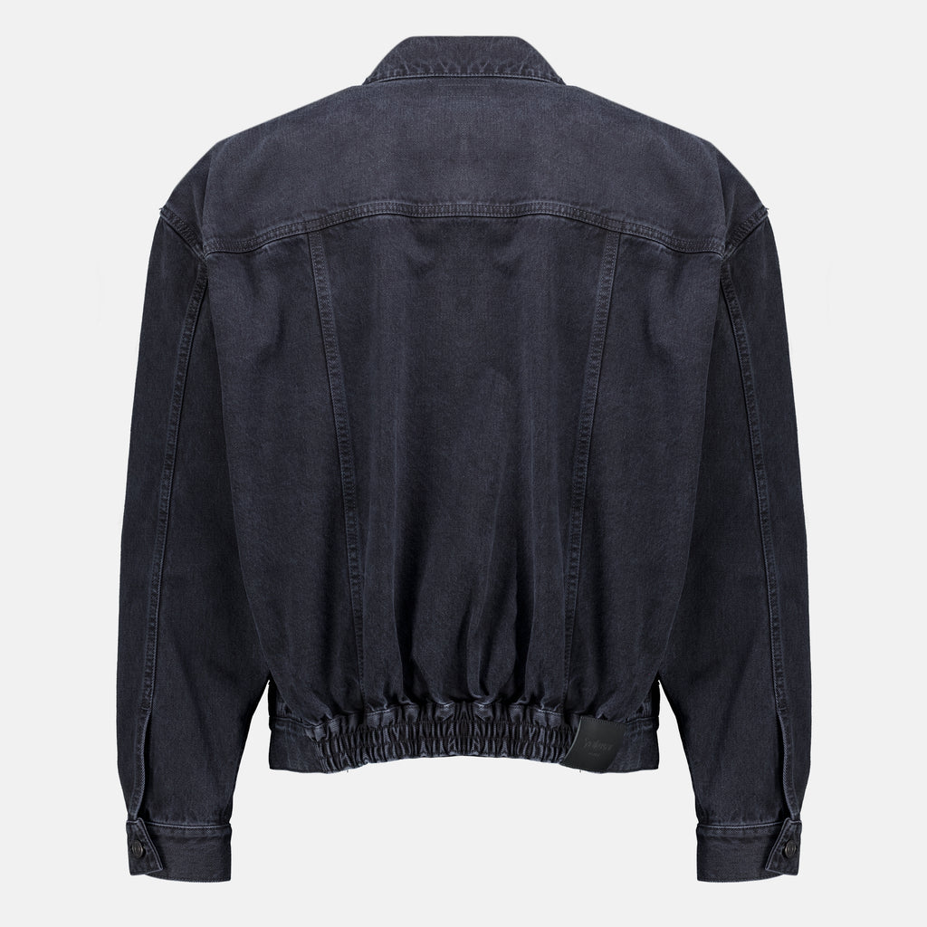 Vestes Giacca in Denim Nera Saint Laurent Noir Homme